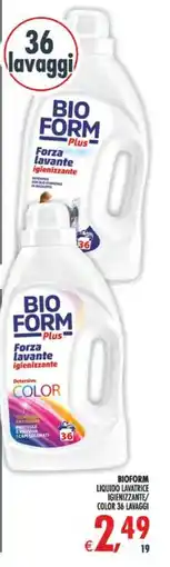 Gourmet Déco BIOFORM LIQUIDO LAVATRICE IGIEINIZZANTE/ COLOR offerta