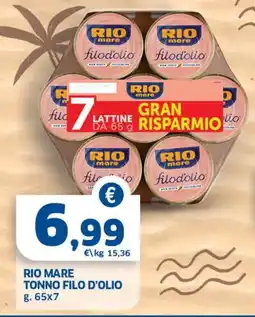 Sigma RIO MARE TONNO FILO D'OLIO offerta