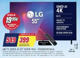 Trony LG TV QNED AI 55" SERIE 80A offerta