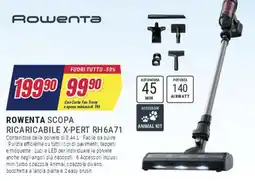 Trony Rowenta Scopa Ricaricabile X-Pert RH6A71 offerta
