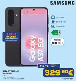 Euronics SAMSUNG SMARTPHONE GALAXY A37 offerta
