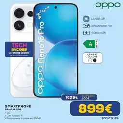 Euronics OPPO RENO 16 PRO offerta