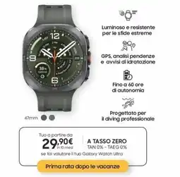 Euronics Galaxy Watch Ultra offerta