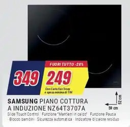Trony SAMSUNG PIANO COTTURA A INDUZIONE NZ64T3707A offerta