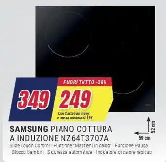 SAMSUNG PIANO COTTURA A INDUZIONE NZ64T3707A