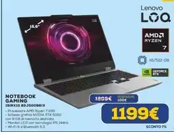 Euronics Lenovo LOQ NOTEBOOK GAMING offerta