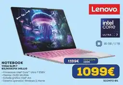 Euronics Lenovo NOTEBOOK YOGA SLIM 7 offerta