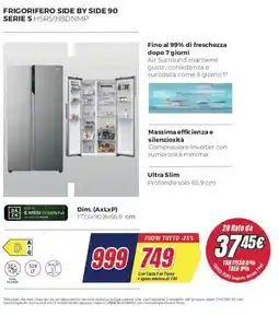 Trony Haier FRIGORIFERO SIDE BY SIDE 90 SERIE 5 HSR5918DNMP offerta