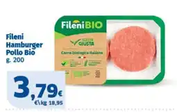 Sigma Fileni Hamburger Pollo Bio offerta