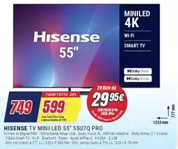 Trony HISENSE TV MINI LED 55" 55U7Q PRO offerta