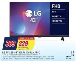 Trony LG TV LED 43" 43LR60006LA.APIQ offerta