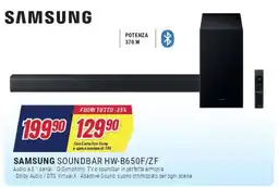 Trony SAMSUNG SOUNDBAR HW-B650F/ZF offerta