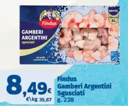 Sigma Findus Gamberi Argentini Sgusciati offerta