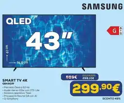 Euronics Samsung SMART TV 4K QE43Q7F offerta
