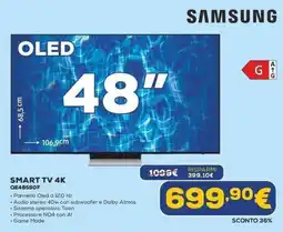 Euronics Samsung SMART TV 4K QE48S90F offerta
