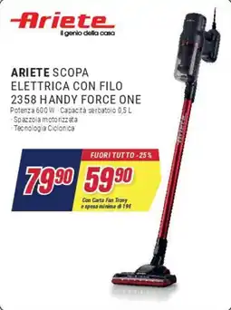 Trony Ariete Scopa Elettrica con Filo 2358 Handy Force One offerta