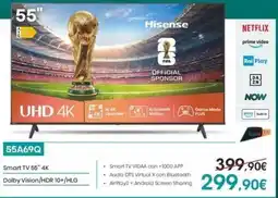 Euronics Hisense Smart TV 55" 4K offerta