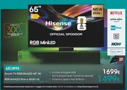 Euronics Hisense Smart TV RGB MiniLED 65" 4K offerta