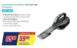 Trony Aspiratore portatile con luci led DVD320J offerta