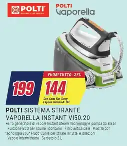 Trony POLTI SISTEMA STIRANTE VAPORELLA INSTANT VI50.20 offerta
