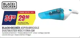 Trony BLACK+DECKER ASPIRABRICIOLE DUSTBUSTER WDC115WA-QW offerta