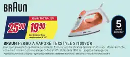 Trony BRAUN FERRO A VAPORE TEXSTYLE SI1009OR offerta