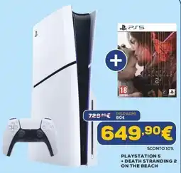 Euronics PLAYSTATION 5 + DEATH STRANDING 2 ON THE BEACH offerta