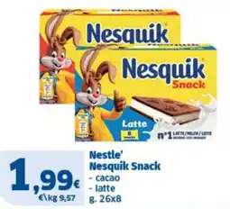 Sigma Nestle' Nesquik Snack offerta