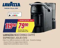 Trony LAVAZZA MACCHINA CAFFÈ ESPRESSO JOLIE EVO offerta