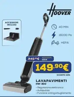 Euronics Hoover Lavapavimenti HW-300 offerta