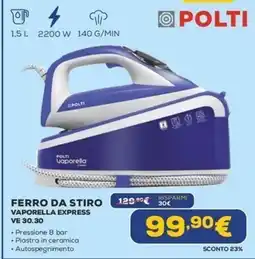 Euronics FERRO DA STIRO VAPORELLA EXPRESS offerta