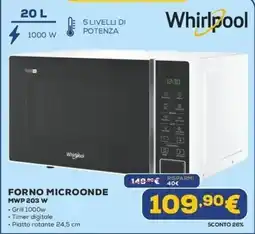 Euronics Forno Microonde Whirlpool offerta