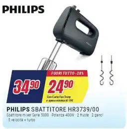 Trony PHILIPS SBATTITORE HR3739/00 offerta