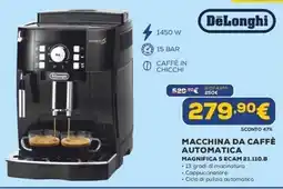 Euronics DeLonghi MACCHINA DA CAFFÈ AUTOMATICA MAGNIFICA S ECAM 21.110.B offerta
