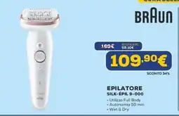 Euronics BRAUN EPILATORE SILK-ÉPIL 9-000 offerta