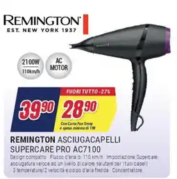 Trony REMINGTON ASCIUGACAPELLI SUPERCARE PRO AC7100 offerta
