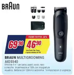 Trony BRAUN MULTIGROOMING AIO5540 offerta