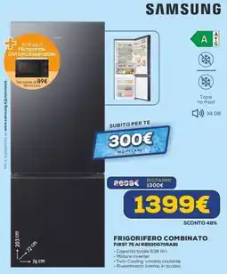 Euronics SAMSUNG FRIGORIFERO COMBINATO FIRST 75 AI RB53DG706AB1 offerta
