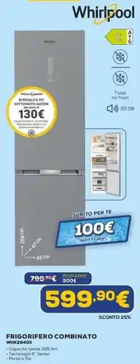 Euronics Whirlpool FRIGORIFERO COMBINATO offerta