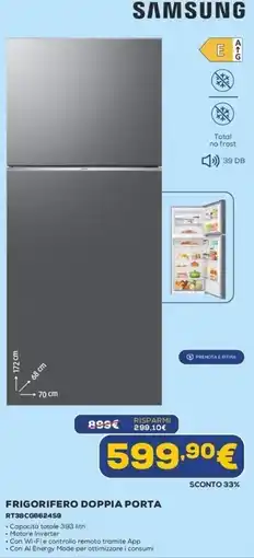 Euronics SAMSUNG FRIGORIFERO DOPPIA PORTA offerta