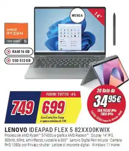 Trony LENOVO IDEAPAD FLEX 5 offerta