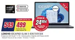 Trony LENOVO IDEAPAD SLIM 3 83K700V3IX offerta