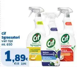 Sigma Cif Sgrassatori offerta