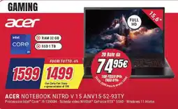 Trony ACER NOTEBOOK NITRO V 15 offerta