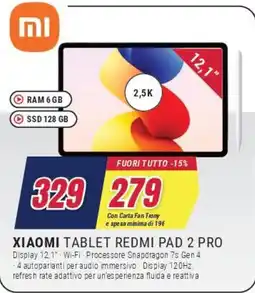 Trony XIAOMI TABLET REDMI PAD 2 PRO offerta