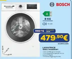 Euronics BOSCH LAVATRICE SERIE 4 WAN28218IT offerta