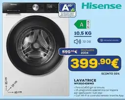 Euronics Hisense LAVATRICE WF3S1043BW3 offerta