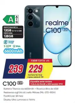 Trony realme C100 5G offerta