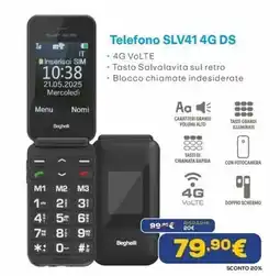 Euronics Telefono SLV41 4G DS Behelli offerta