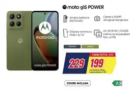 Trony moto g15 POWER offerta